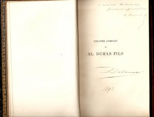 Théatre complet. Tome 1 - 7,1. La Dame aux Camélias. Diane de Lys. Le bijou de la Reine, 2. Le Demi-Monde. La question d Argent, 3. Le fils Naturel. Le Pére Prodigue, 4. L ami des femmes. Lés idées de Madame Aubray, 5. Une visite de Noces. La Princesse Georges. La Femme de Claude. 6. Monsiezr Alphonse. L Étrangér. 7. La Princesse de Bagdad. Denise. Francillon.